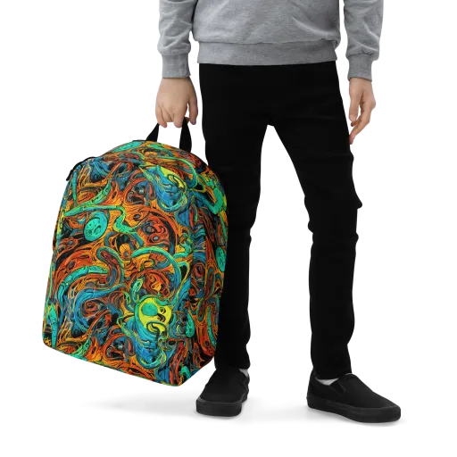 Flaming Mirage on a Minimalist Backpack