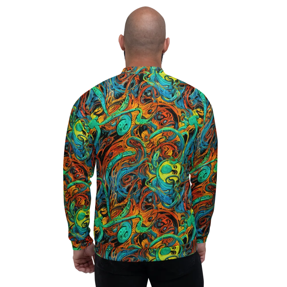 Flaming Mirage on Bomber Jacket — Back