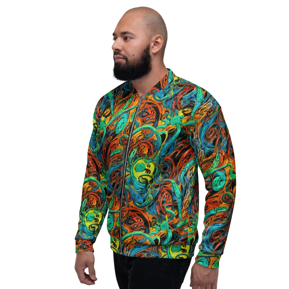 Flaming Mirage on Bomber Jacket — Left