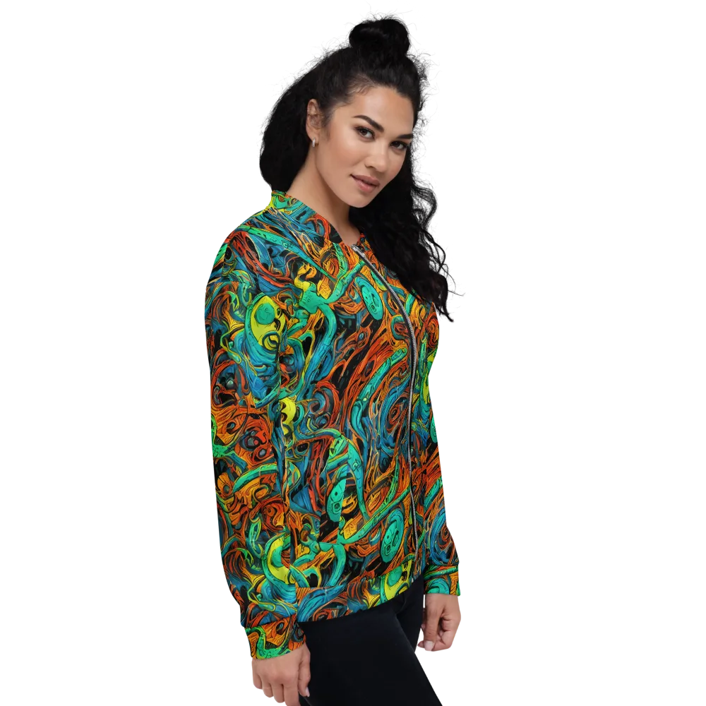 Flaming Mirage on Bomber Jacket — Right