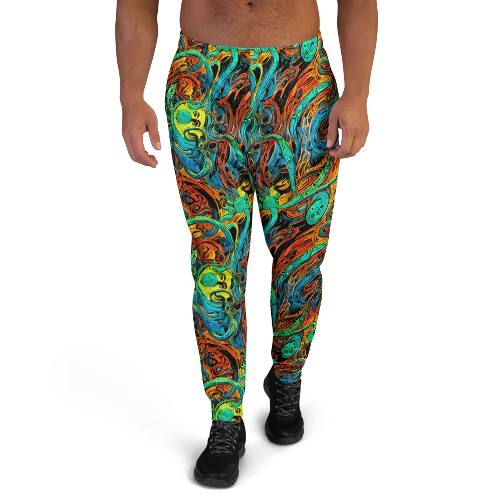 Flaming Mirage on Men's Joggers — Front