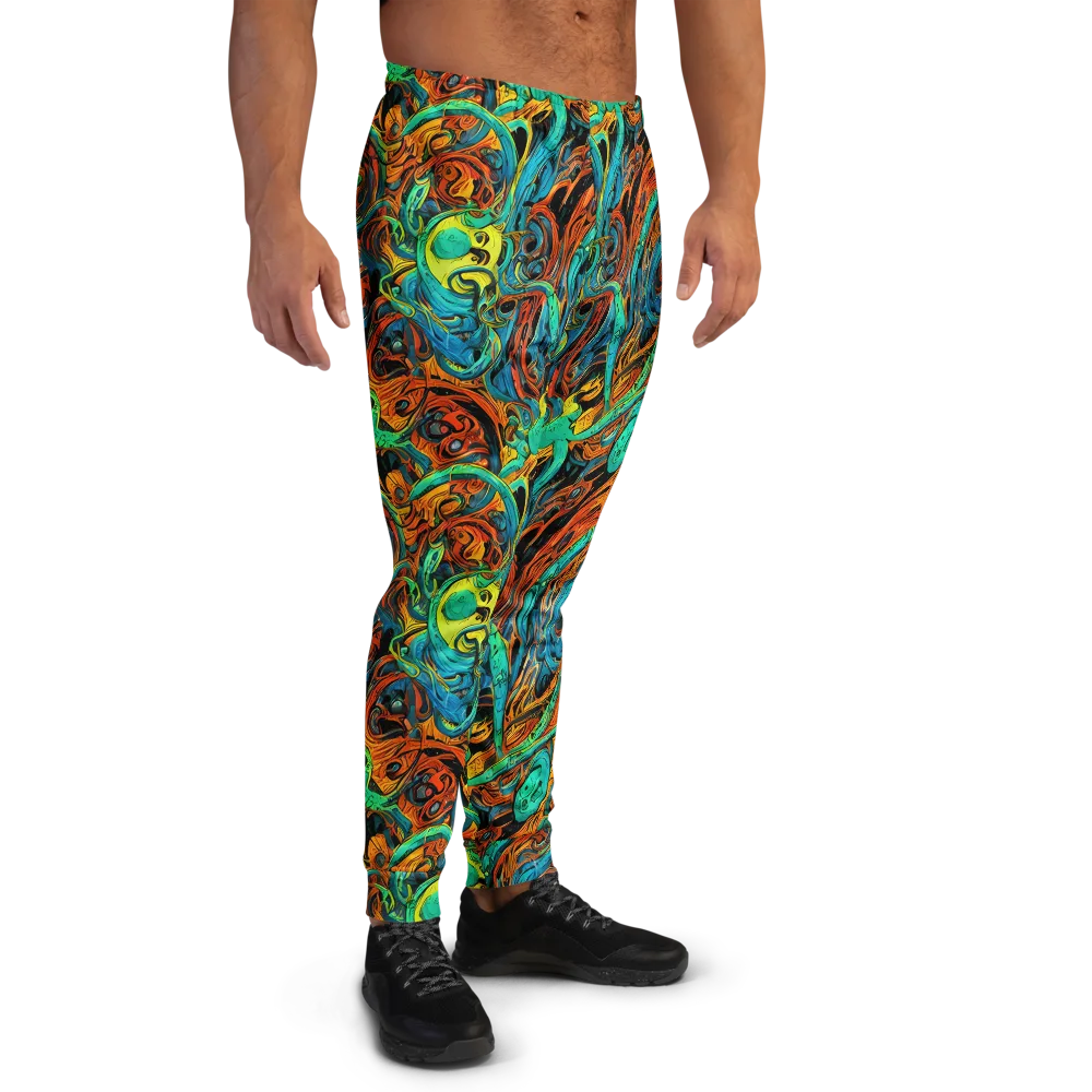 Flaming Mirage on Men's Joggers — Right