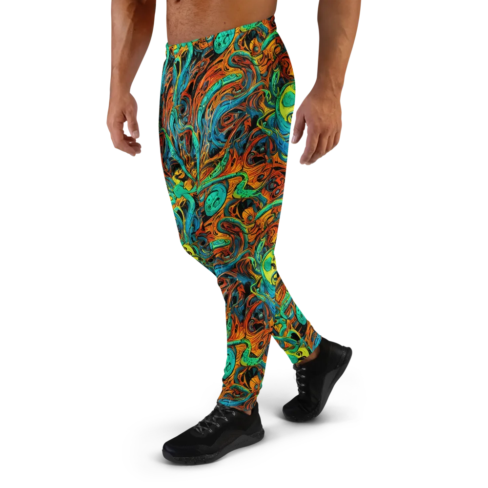 Flaming Mirage on Men's Joggers — Left