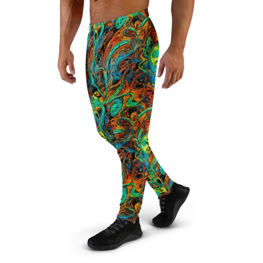 Flaming Mirage on a Men's Joggers