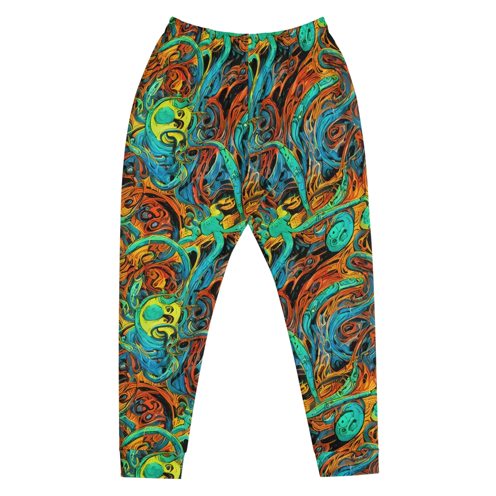Flaming Mirage on Men's Joggers — Front