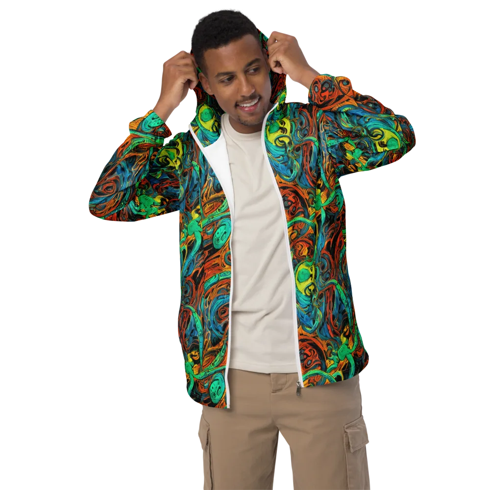 Flaming Mirage on Men's Windbreaker — Front