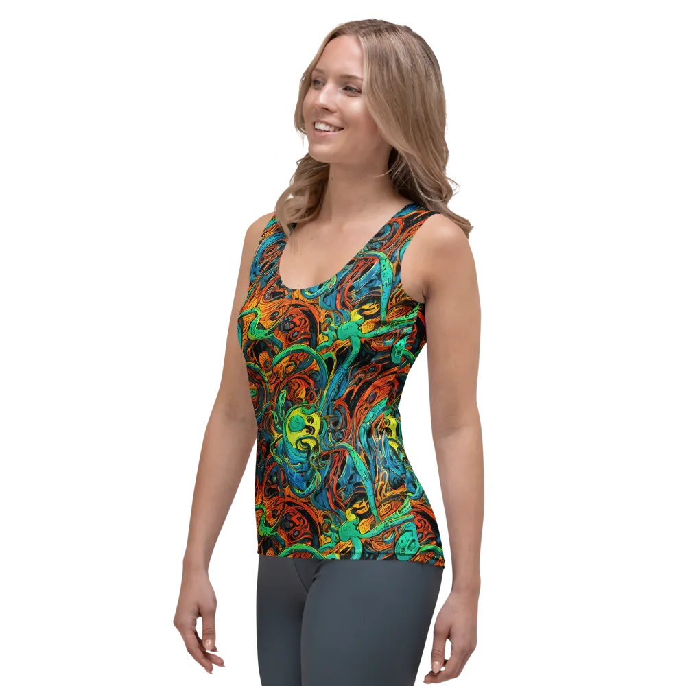 Flaming Mirage on Women's Tank Top — Left Front