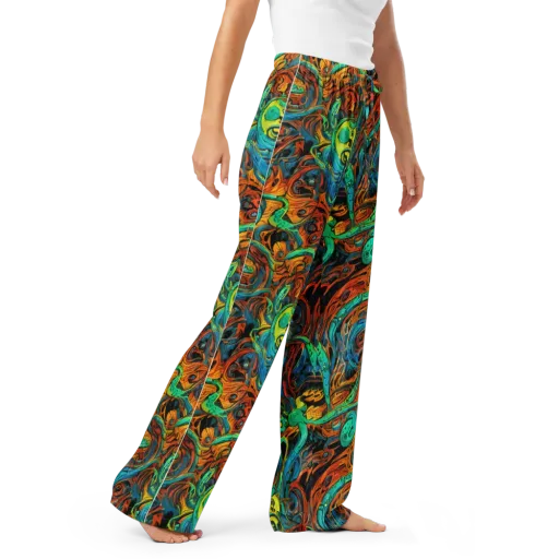 Flaming Mirage on a Women's Pajama Pants