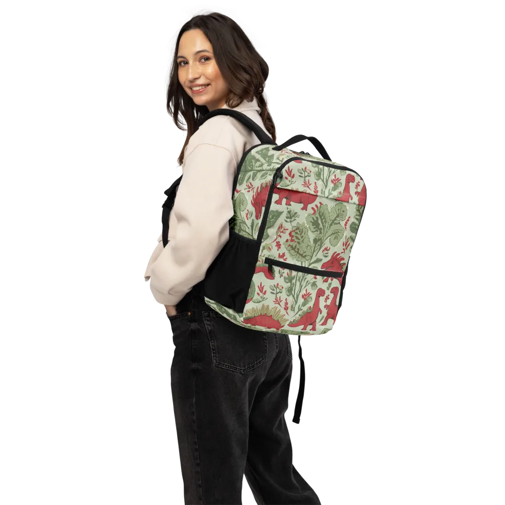 Fern Fossil on Utility Backpack — Back