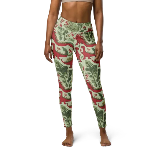 Fern Fossil on a Yoga Leggings
