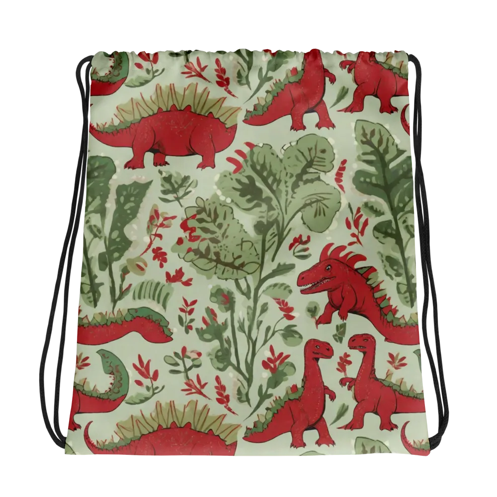 Fern Fossil on Drawstring Bag — Photo