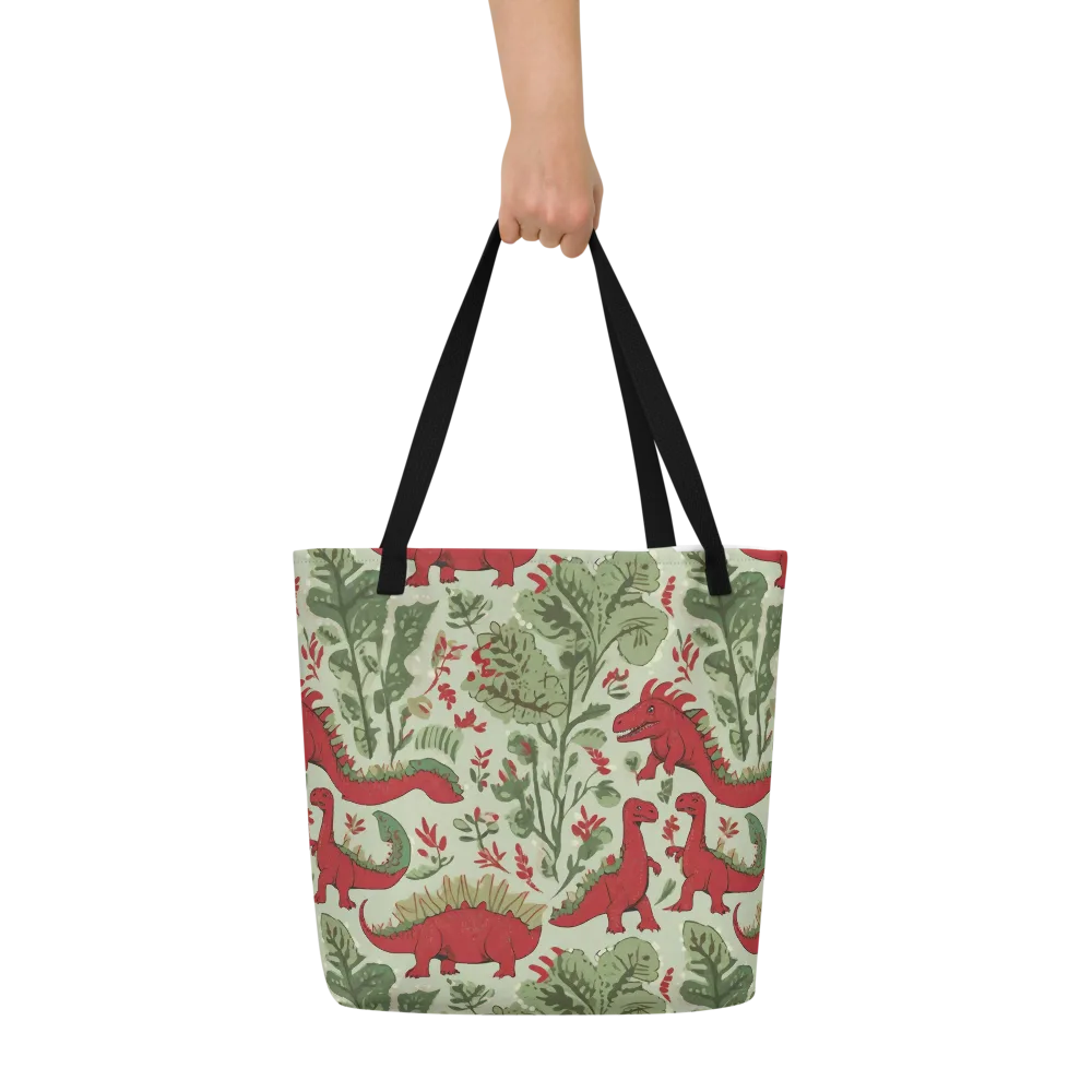Fern Fossil on Large Tote Bag W/ Pocket — Front
