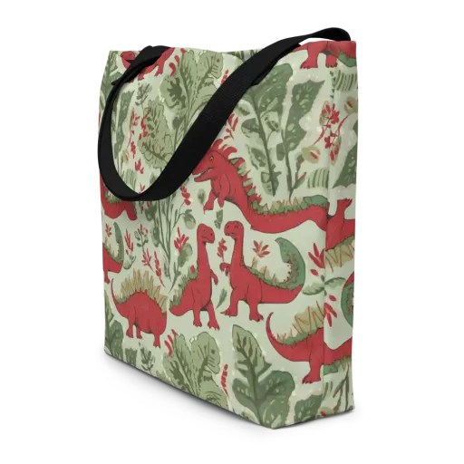 Fern Fossil on a Large Tote Bag W/ Pocket