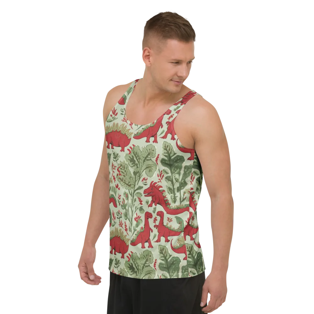 Fern Fossil on Men's Tank Top — Left Front