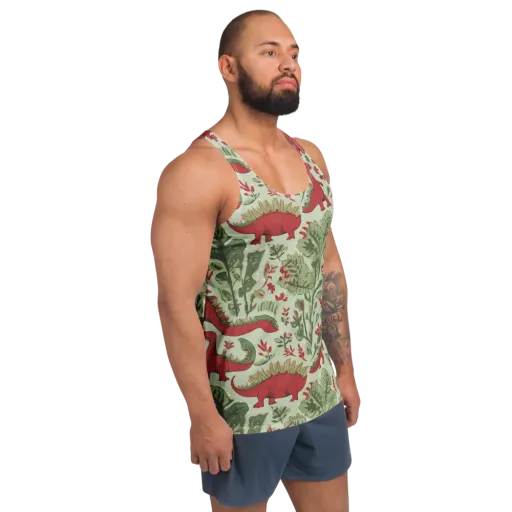 Fern Fossil on a Men's Tank Top