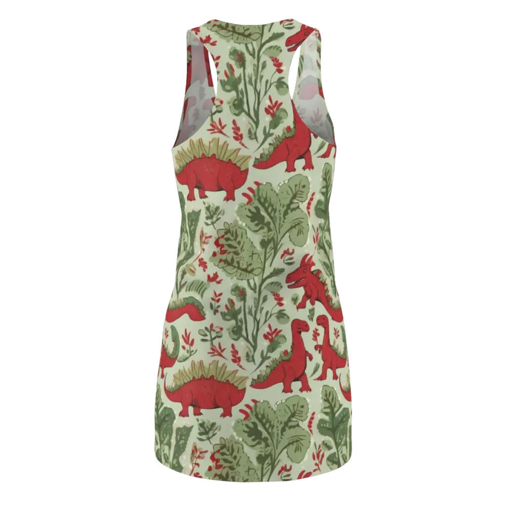 Fern Fossil on Racerback Dress — Back