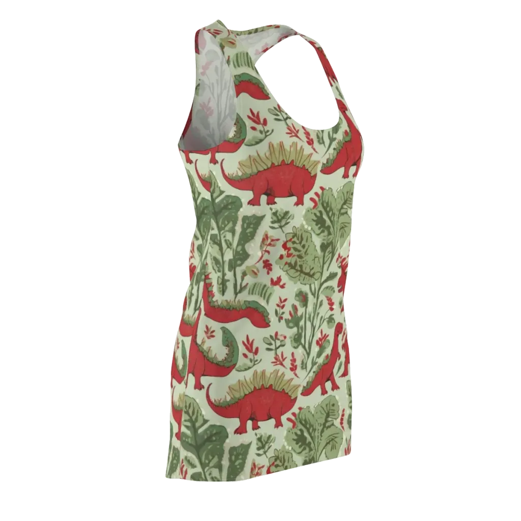 Fern Fossil on Racerback Dress — Front Side