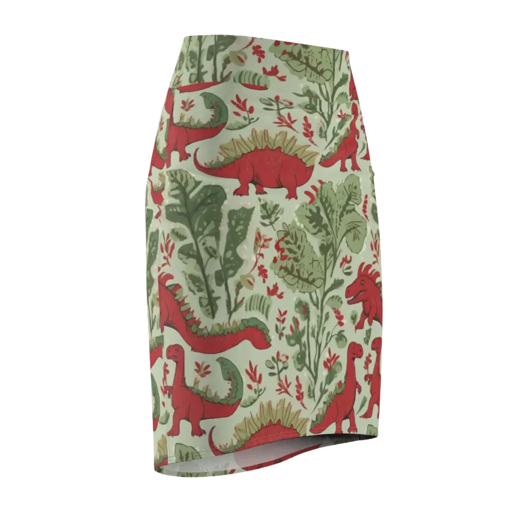 Fern Fossil on Pencil Skirt — Front Side