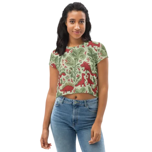 Fern Fossil on a Crop Tee