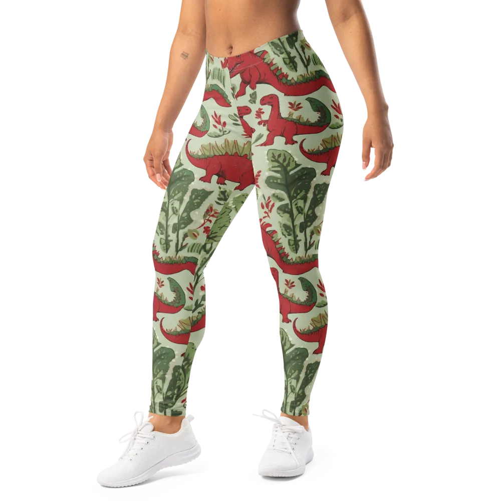 Fern Fossil on Leggings — Left Front