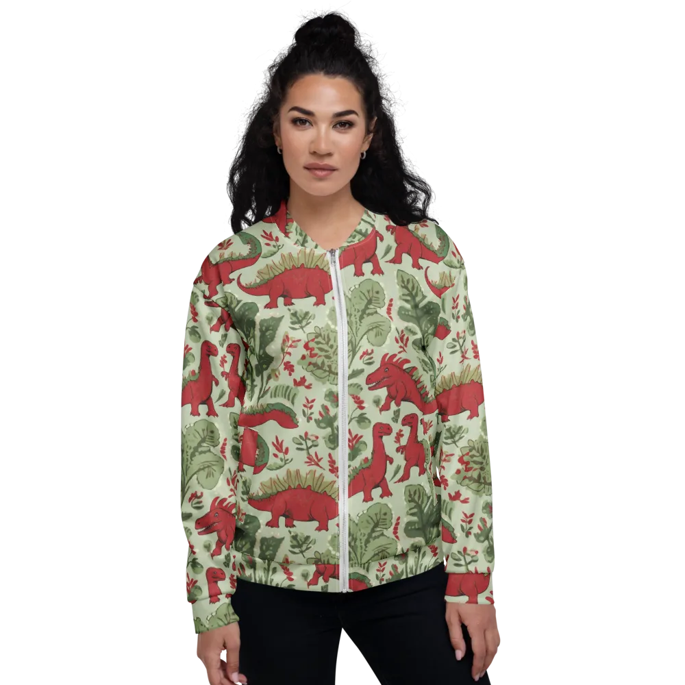 Fern Fossil on Bomber Jacket — Front