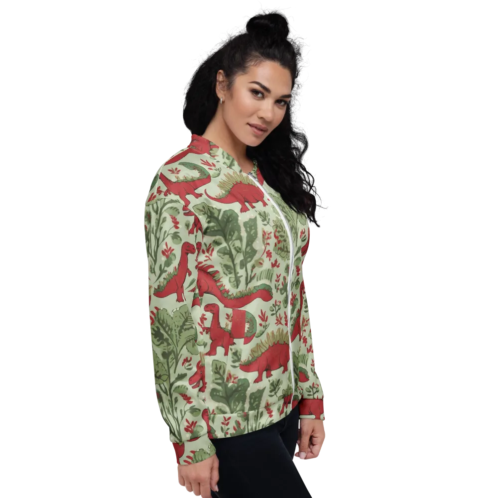 Fern Fossil on Bomber Jacket — Right