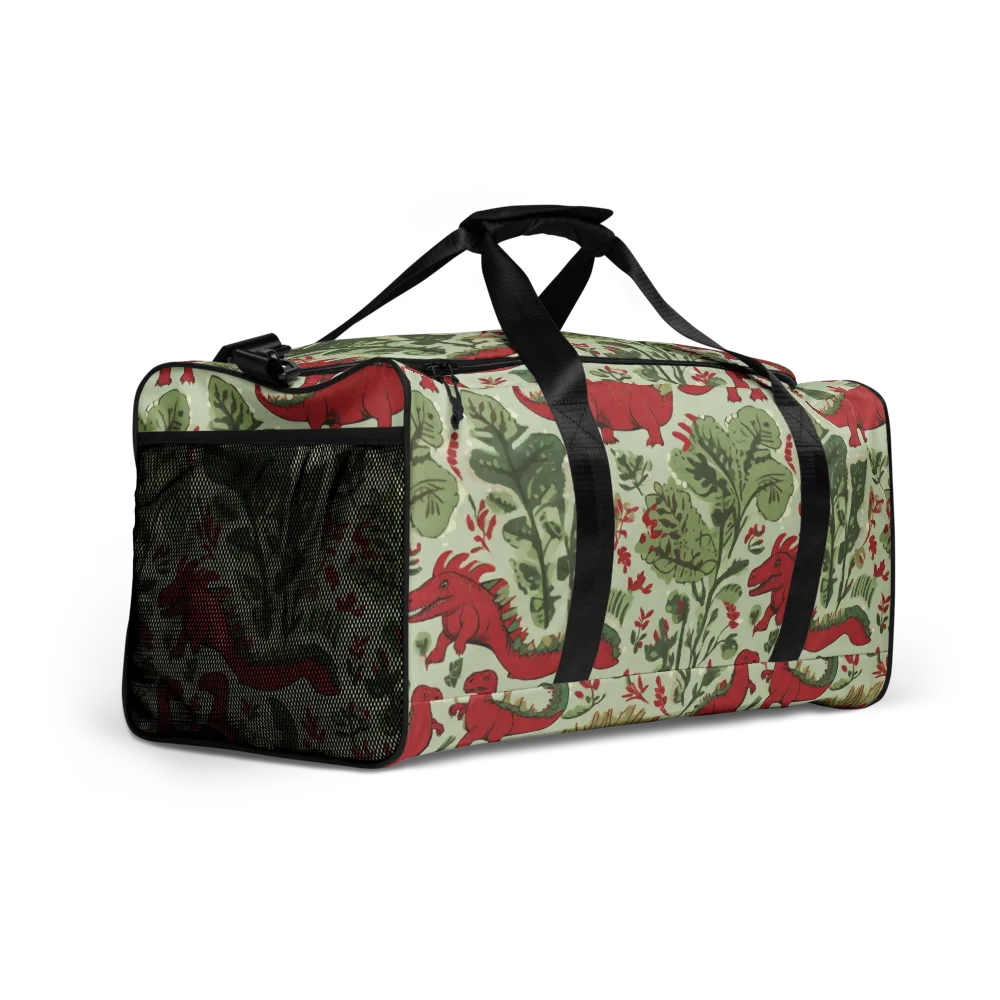 Fern Fossil on Duffle Bag — Right Front