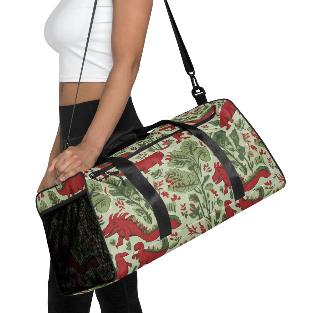 Fern Fossil on Duffle Bag — Front