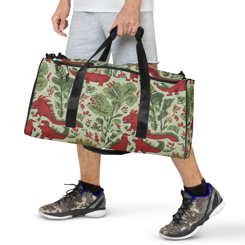 Fern Fossil on Duffle Bag — Front