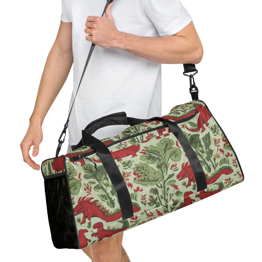 Fern Fossil on Duffle Bag — Right Front