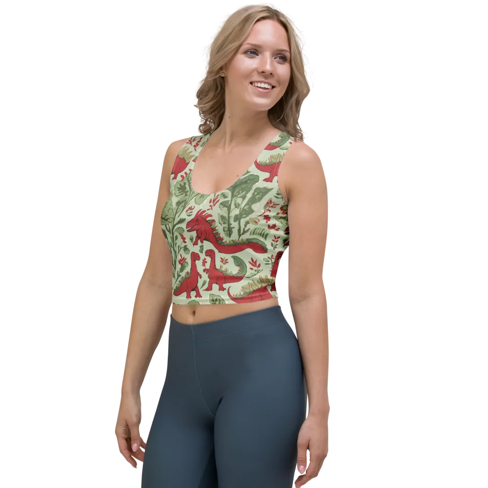 Fern Fossil on Crop Top — Left Front