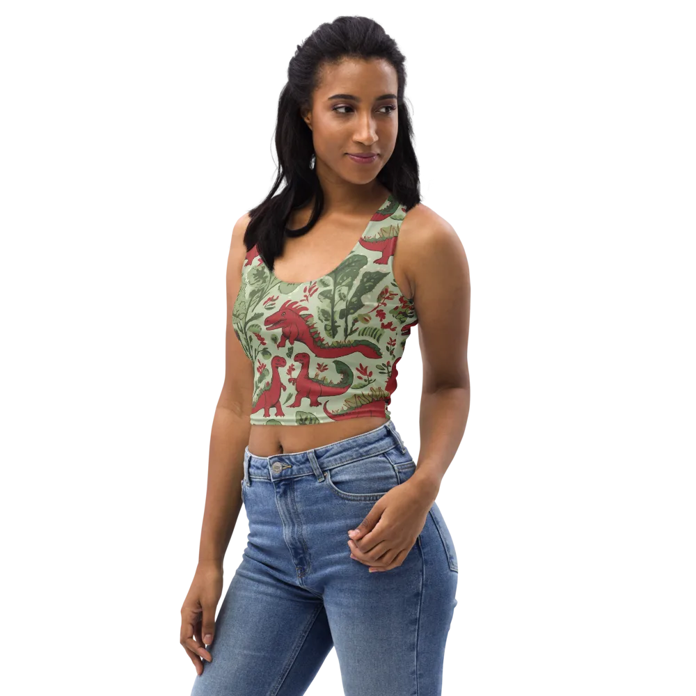Fern Fossil on Crop Top — Left Front