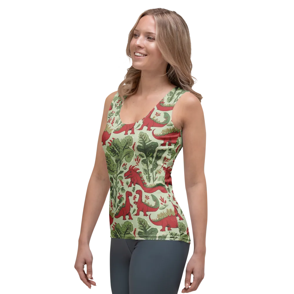 Fern Fossil on Women's Tank Top — Left Front