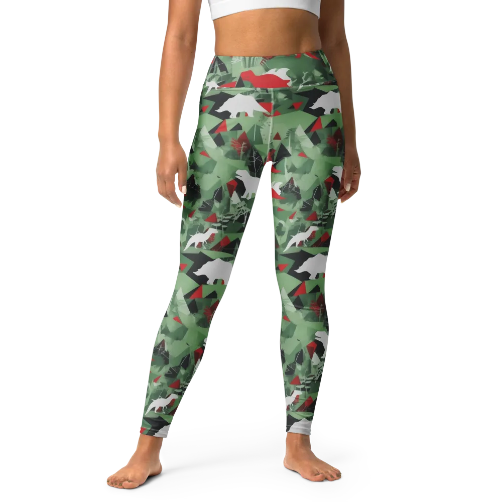 Redwood Raptor on Yoga Leggings — Front