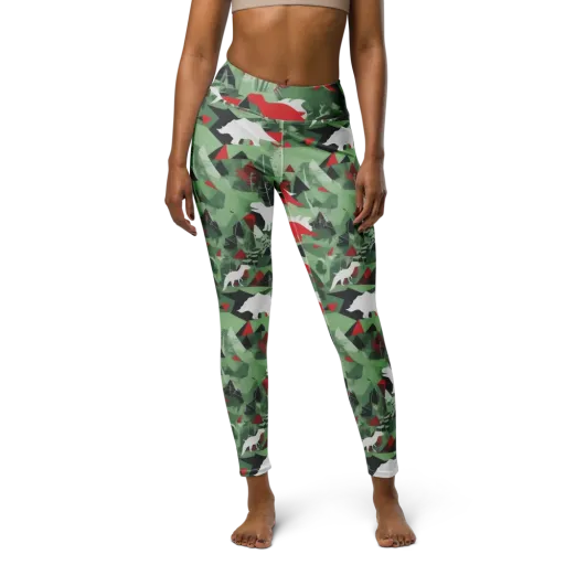 Redwood Raptor on a Yoga Leggings