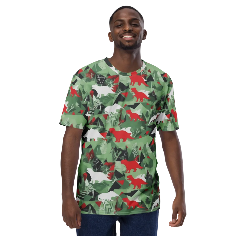 Redwood Raptor on Men's Crew Neck T-Shirt — Front