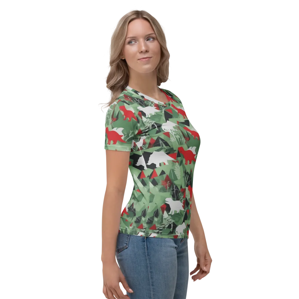 Redwood Raptor on Women's Crew Neck T-Shirt — Right