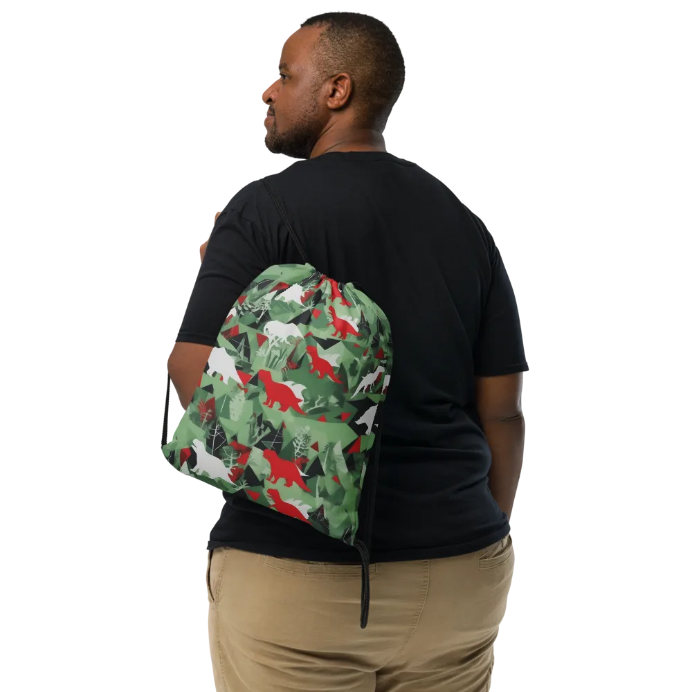 Redwood Raptor on Drawstring Bag — Front