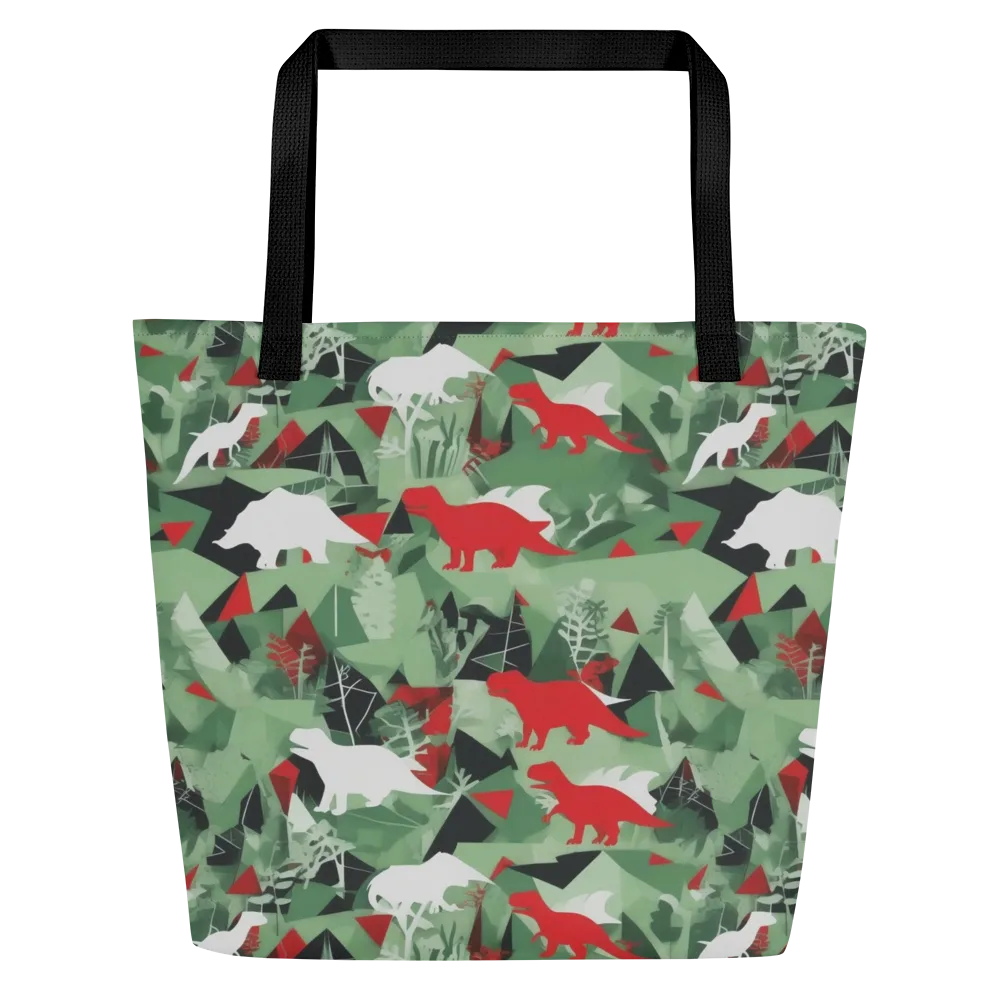 Redwood Raptor on Large Tote Bag W/ Pocket — Front