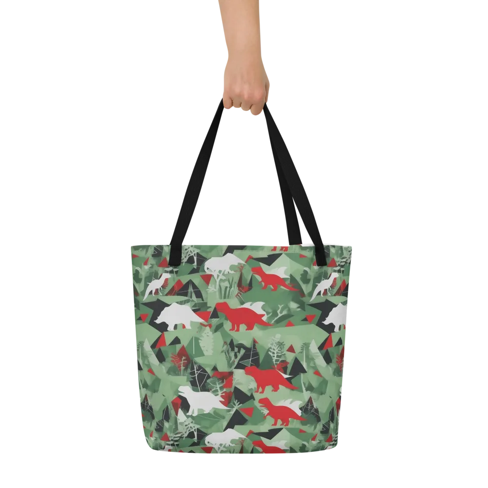 Redwood Raptor on Large Tote Bag W/ Pocket — Front