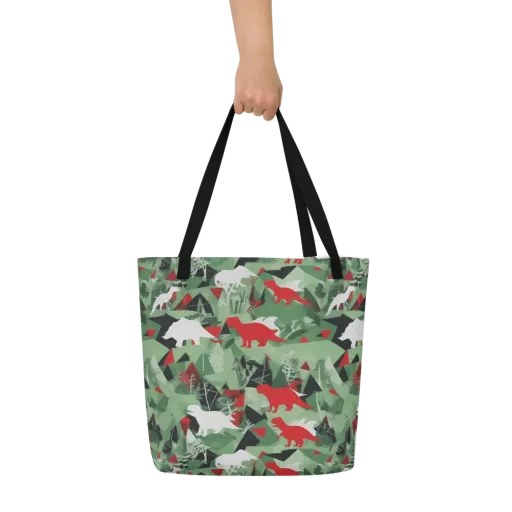 Redwood Raptor on a Large Tote Bag W/ Pocket