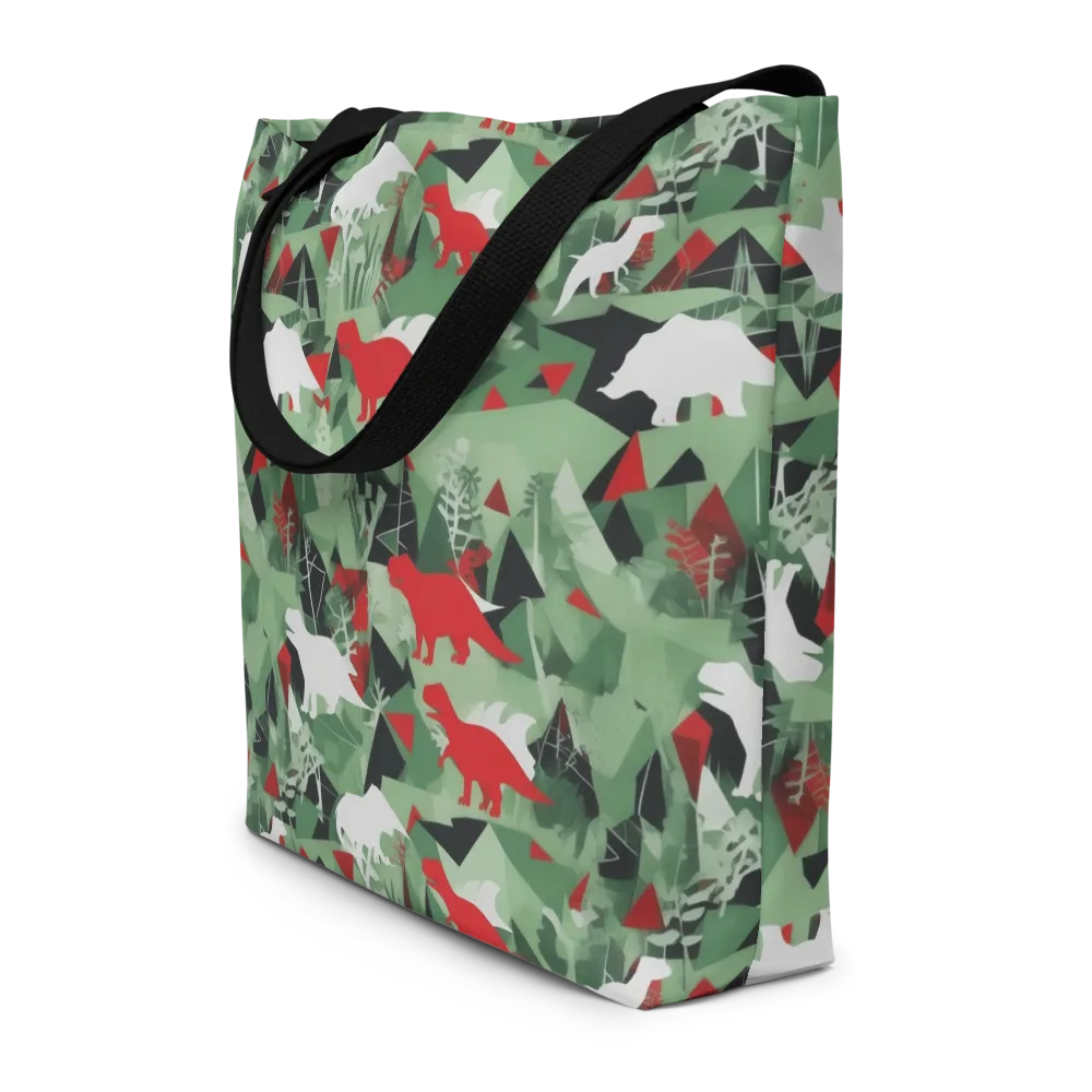 Redwood Raptor on Large Tote Bag W/ Pocket — Front