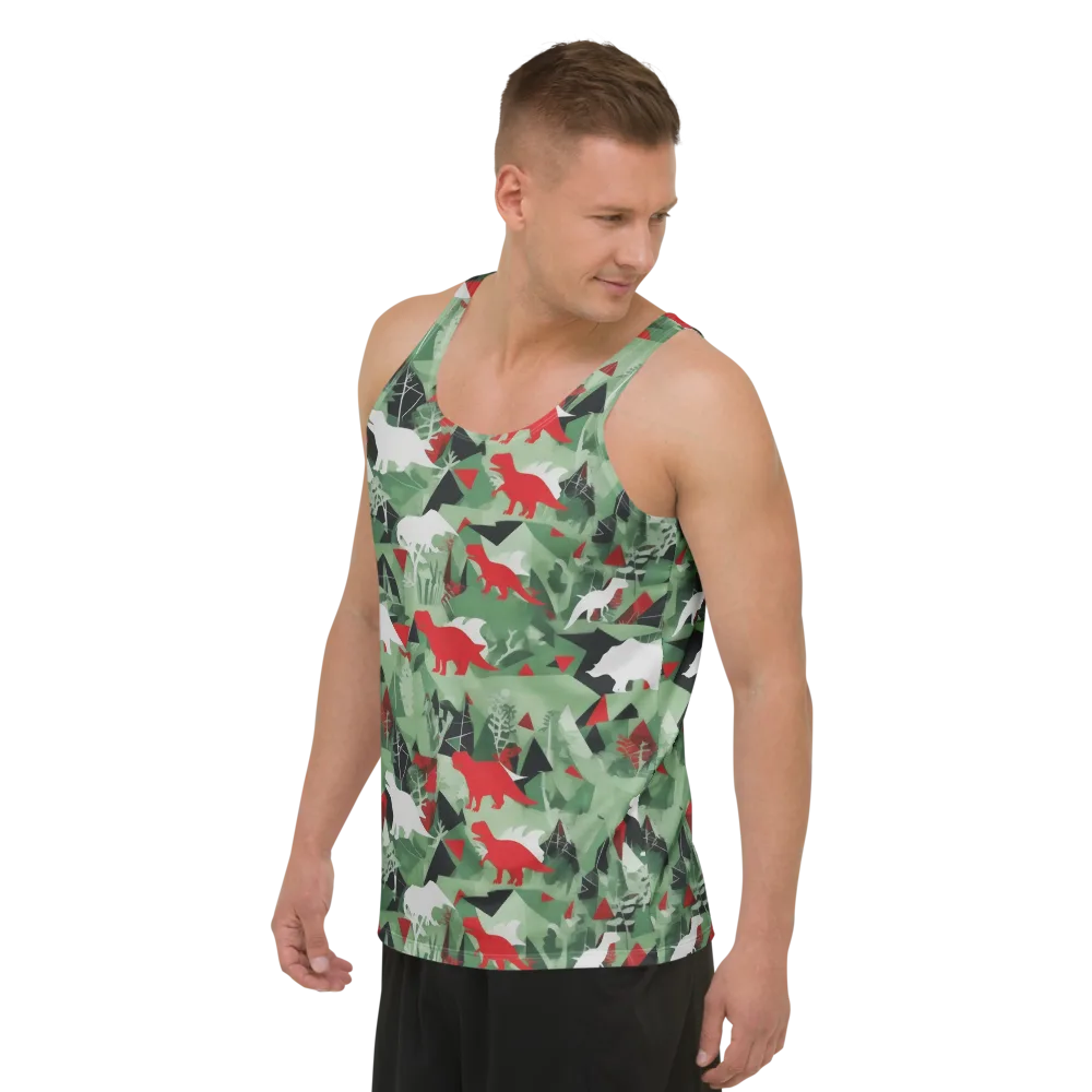Redwood Raptor on Men's Tank Top — Left Front