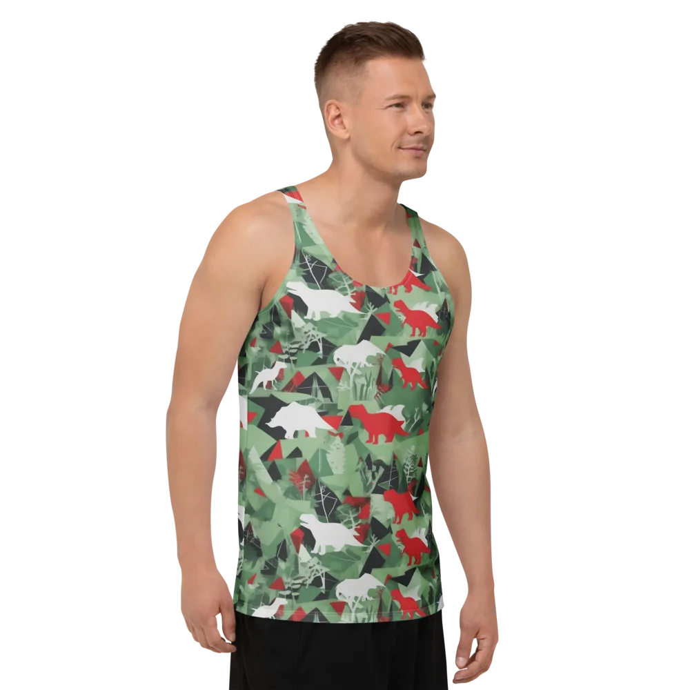 Redwood Raptor on Men's Tank Top — Right Front