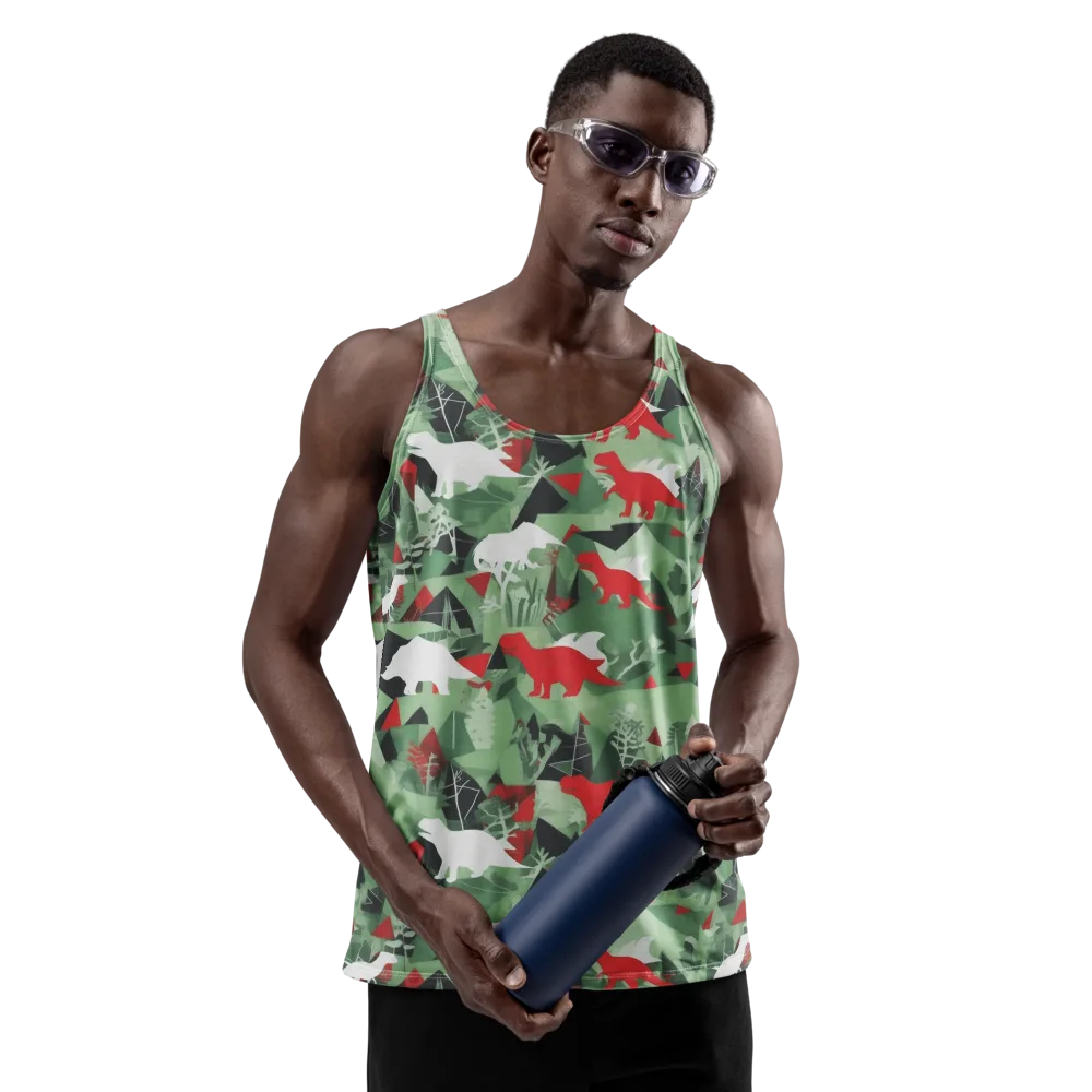 Redwood Raptor on Men's Tank Top — Front