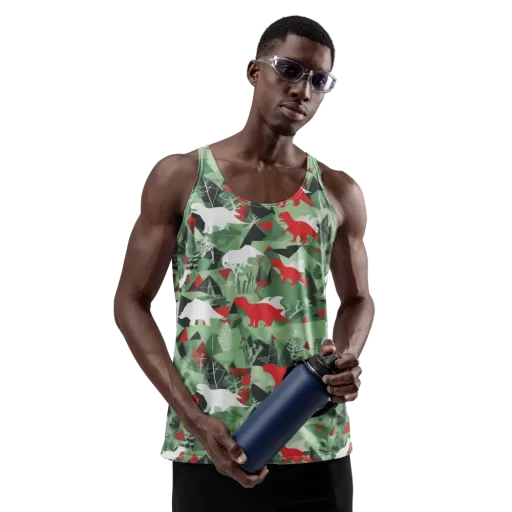 Redwood Raptor on a Men's Tank Top