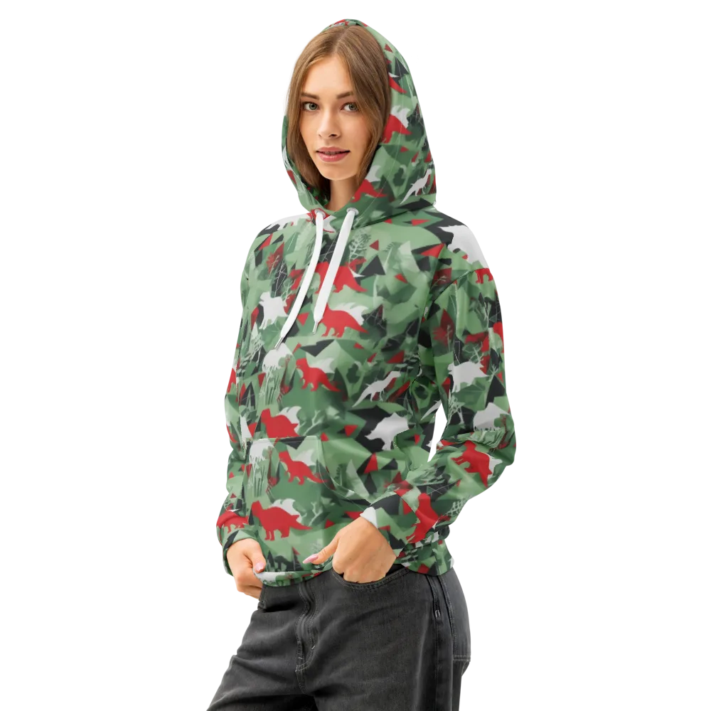 Redwood Raptor on Cotton Hoodie — Left Front