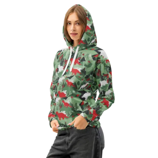 Redwood Raptor on a Cotton Hoodie