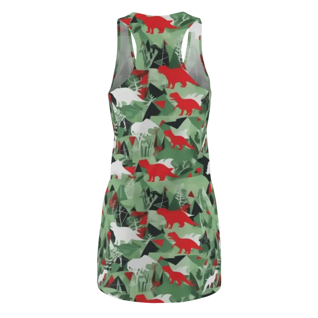 Redwood Raptor on Racerback Dress — Back