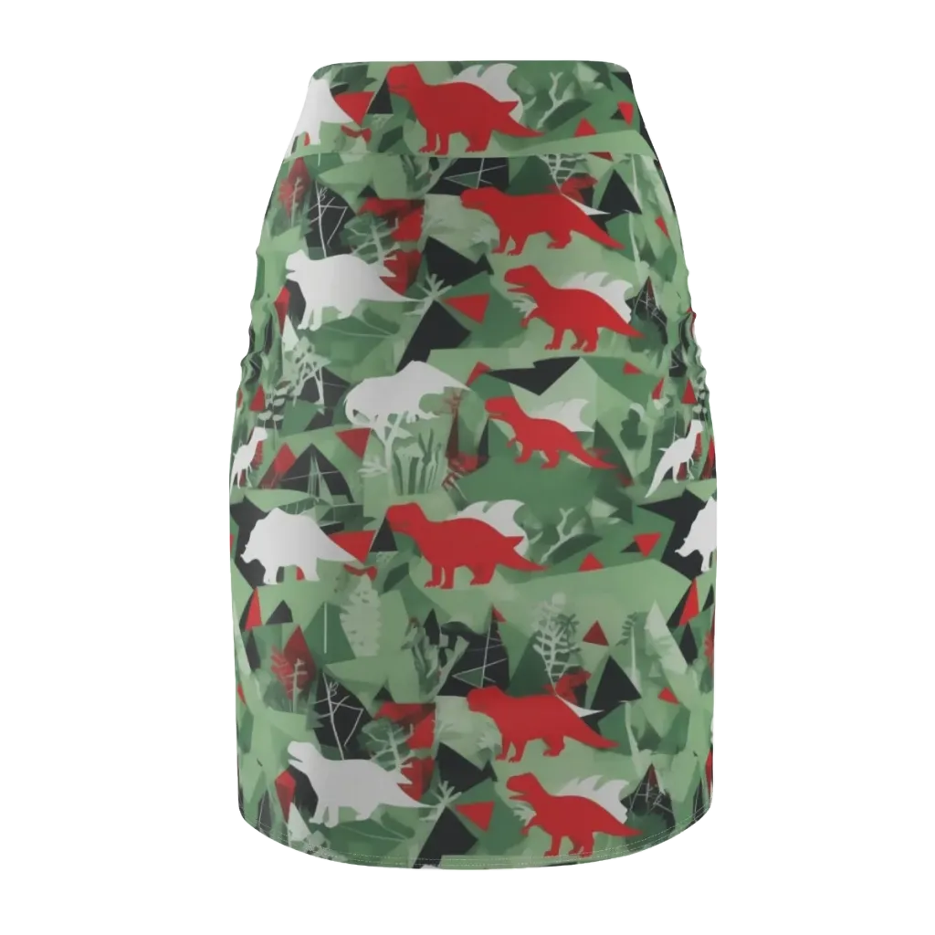 Redwood Raptor on Pencil Skirt — Back